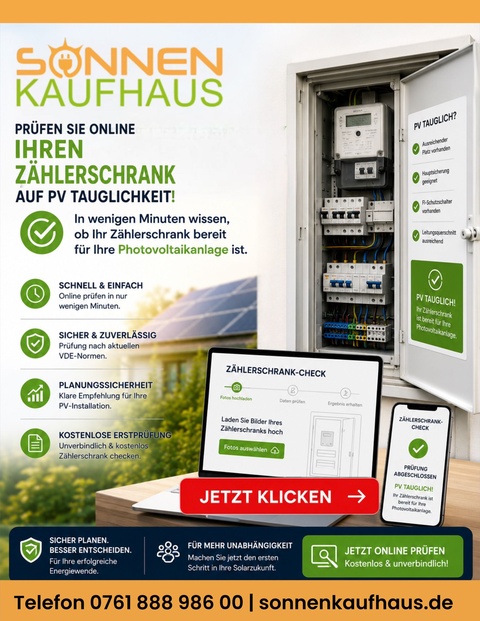 Prüfen Sie Ihren Zählerschrank auf Photovoltaik Tauglichkeit